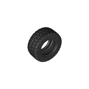 乐高LEGO 6055626 15413 黑色49.5x20mm汽车轮胎 可配42716 56145