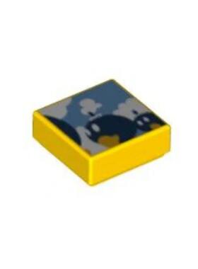 乐高/LEGO 6360251 3070bpb228 黄色1x1光面印刷件 超级玛丽炸弹