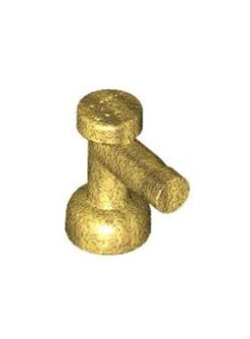 乐高/LEGO积木零件 6146054 4599 珍珠金色 1x1 水龙头 连接件