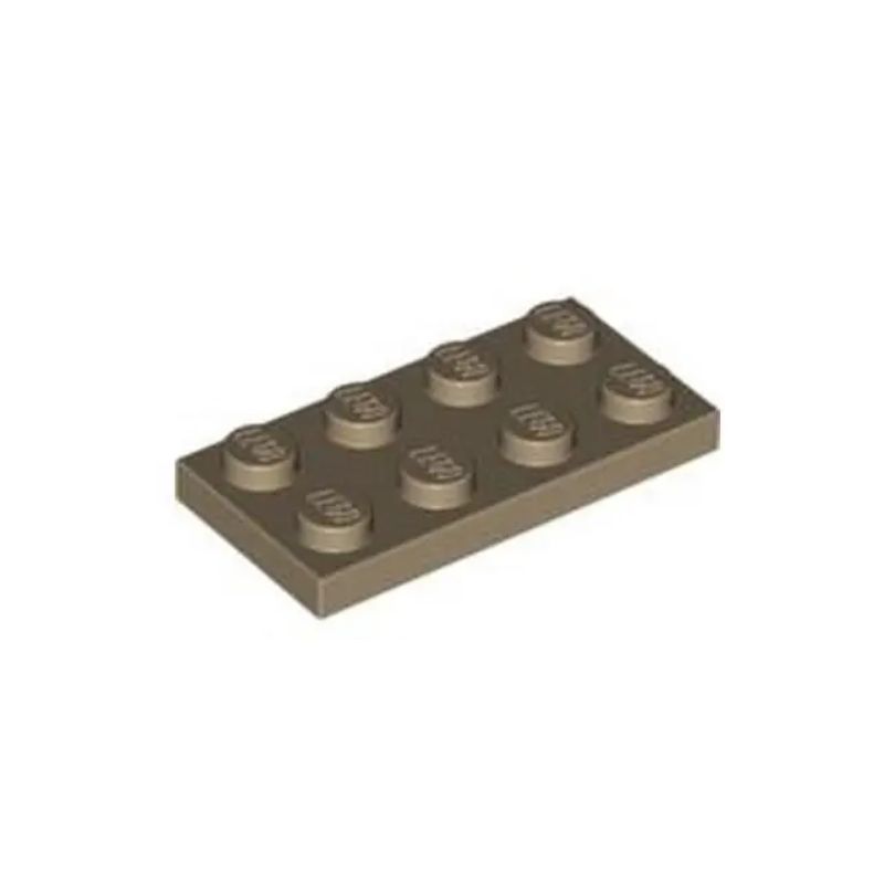 乐高/LEGO积木零配件 4267874 3020 深米色 2x4 基础板 4497077