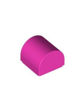 乐高/LEGO配件 6334833 49307 深粉红色 1x1 光面斜板弧形 66187