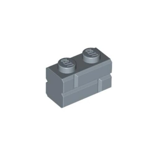 乐高/LEGO积木零件 6417947 98283 沙蓝色 1x2格纹墙砖