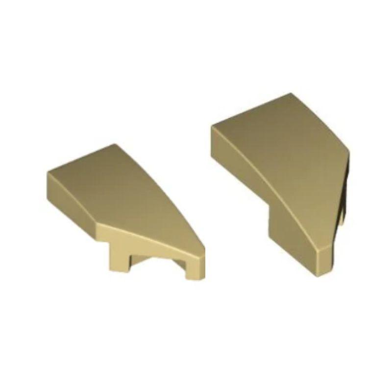 乐高/LEGO零配件 29119 6299935 29120 6299936 米色 1x2楔形弧面