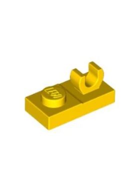 乐高/LEGO 6360077 44861 92280 6171814 黄色 1x2顶部带夹口板