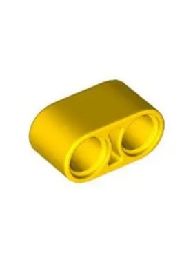 乐高/LEGO积木零配件 4187122 43857 黄色 1x2 厚带孔臂 连杆