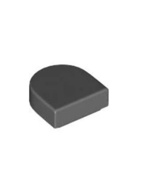 乐高/LEGO积木零件 6362252 24246 35399 深灰色 1X1半圆光面板