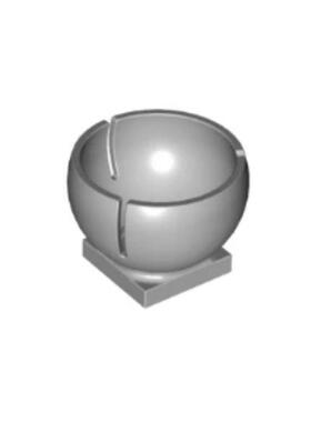 乐高/LEGO零件 6249936 44358 4211801 浅灰色 2x2半圆球筒底座