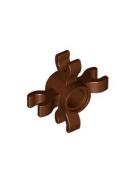 乐高/LEGO零件 6349130 90202 15646 49756 棕色 四夹口连接件