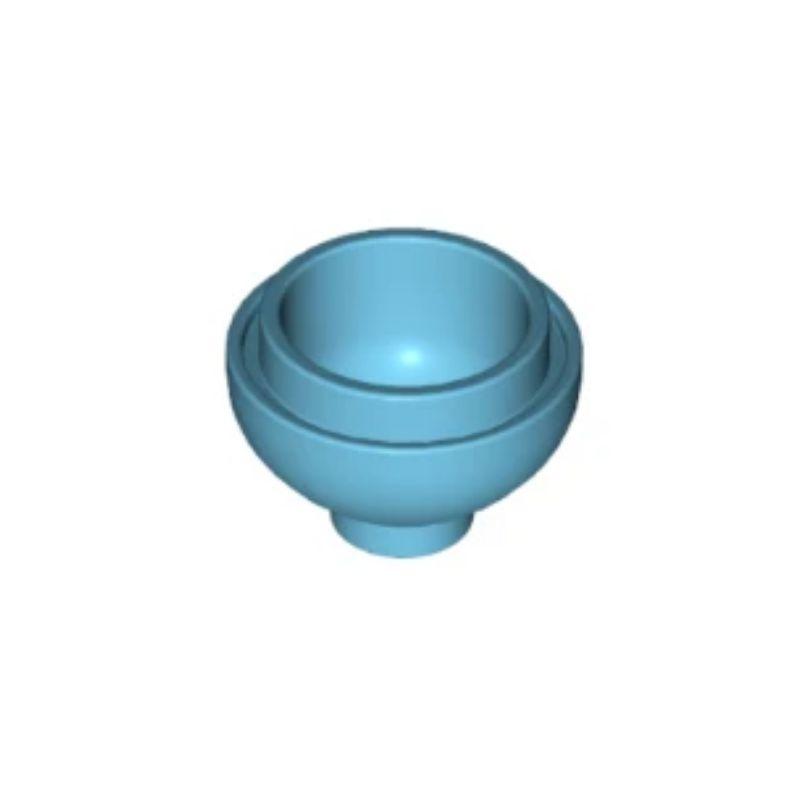 乐高/LEGO积木零件 6132411 15395 中湖蓝色 2x2 容器 器皿 圆盆
