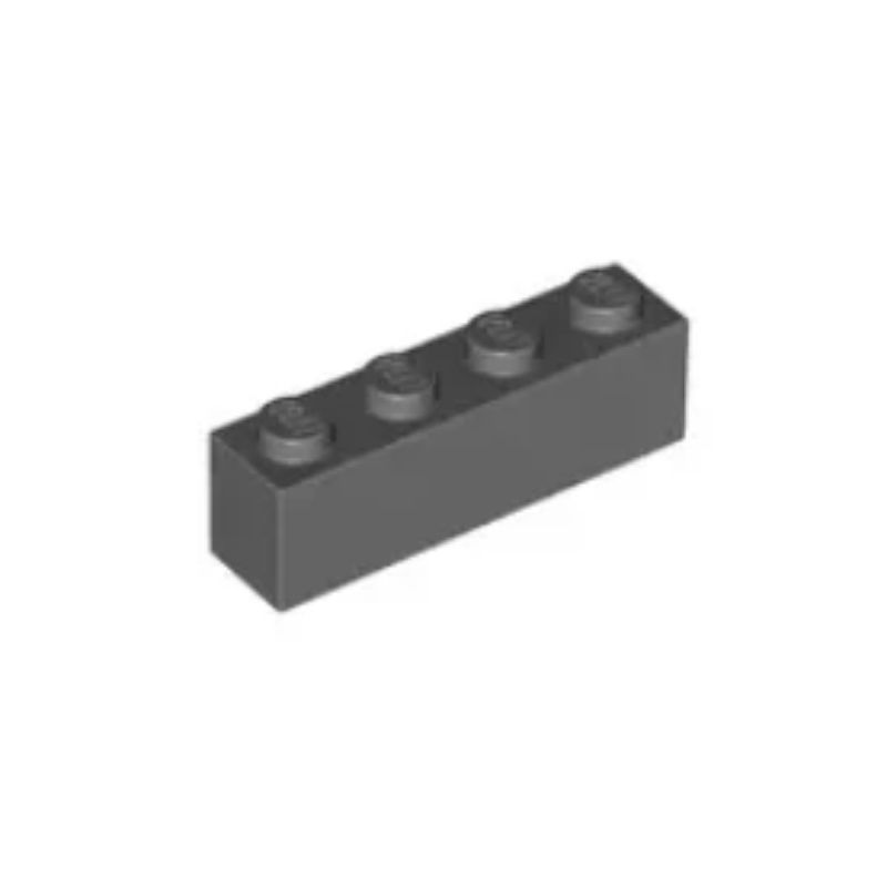 乐高/LEGO积木零配件 4211103 3010 6146 深灰色 1x4 基础砖