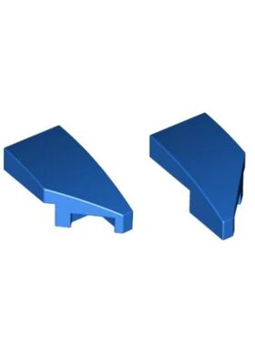 乐高/LEGO零配件 29119 6172411 29120 6172414 蓝色 1x2楔形弧面