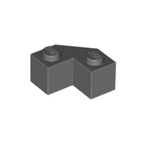 乐高/LEGO积木零件 4624186 87620 深灰色 2×2多面楔形砖