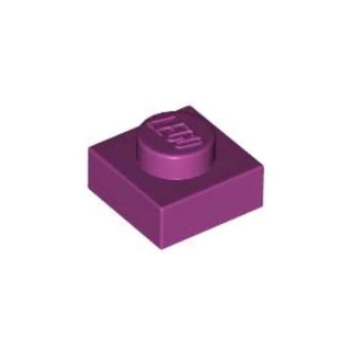乐高/LEGO零件 6096942 3024 28554 30008 酒红色 1x1 基础板