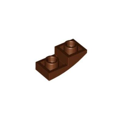乐高/LEGO积木零配件 6172922 24201 棕色 1x2 反向弧形件