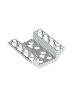 乐高/LEGO积木零件 4658973 72454 白色 4×4 带孔反向斜坡面砖
