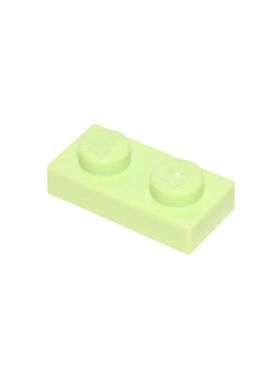 乐高/LEGO 6424046 3023 6225 28653 6099368 黄绿色 1x2 基础板