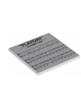 乐高LEGO 6322624 10202pb01 白色6x6光面板印刷件 21323钢琴乐谱