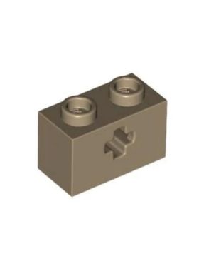 乐高/LEGO积木零件 6310833 32064 31493 深米色 1x2 带轴孔砖