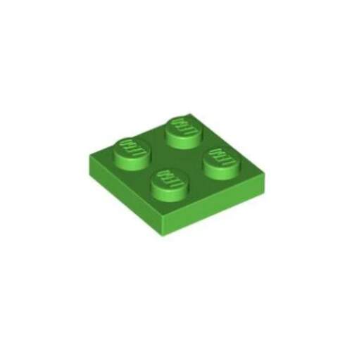 乐高/LEGO积木零件 6357612 3022 94148 亮绿色 2x2基础板