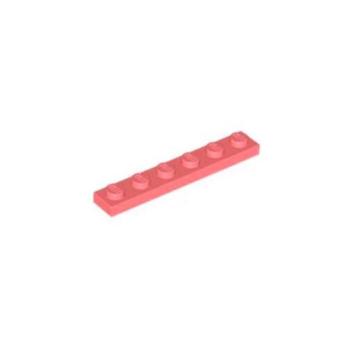 乐高/LEGO积木零件 6422379 3666 珊瑚红色 1x6 基础板