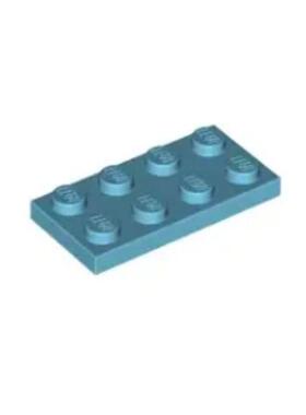 乐高/LEGO积木零配件 4655256 3020 6013826 中湖蓝色 2x4 基础板