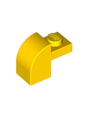 乐高/LEGO零件 4188357 32807 黄色 1x2 弧形砖 6091 6361082