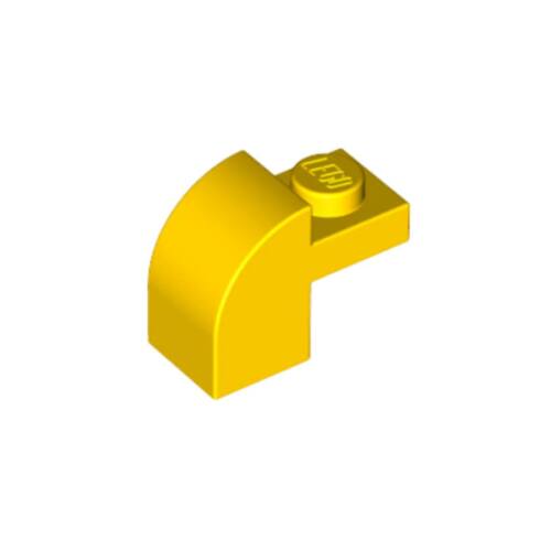 乐高/LEGO零件 4188357 32807 黄色 1x2 弧形砖 6091 6361082