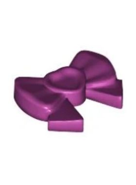 乐高/LEGO零件 6023827 11618 酒红色 头帽饰 蝴蝶结