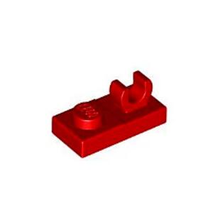乐高/LEGO积木零件 6347308 44861 92280 红色 1x2顶部带夹口板