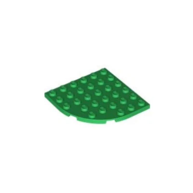 乐高/LEGO积木零配件 6021999 6003 绿色 6x6 弧形板