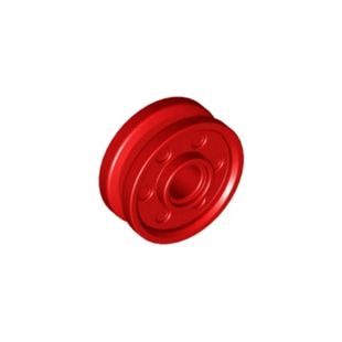 LEGO积木零件 18x8mm 6048859 红色 车轮毂 13971 乐高