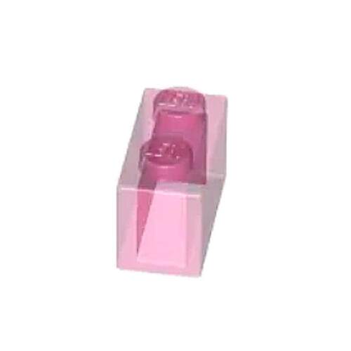 LEGO乐高6244913 3065 3004 6514270 6096995透明深粉色1x2基础砖