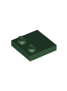 乐高/LEGO积木零件 6484031 33909 深绿色 2x2 边缘2颗粒板100767