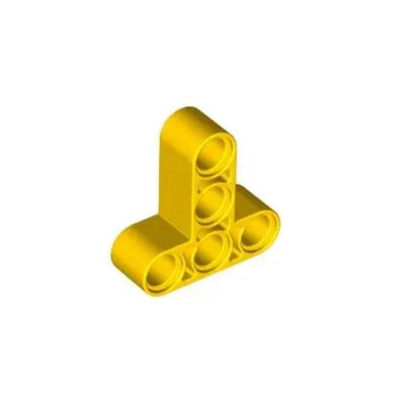 乐高/LEGO积木零件 6072627 60484 黄色 3x3 T型孔臂 科技配件图片