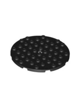 乐高/LEGO积木零件 6393938 74611 黑色 8x8 圆形 基础板