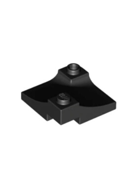 乐高/LEGO积木零件 6338499 73682 黑色 3x3弧形件 屋顶