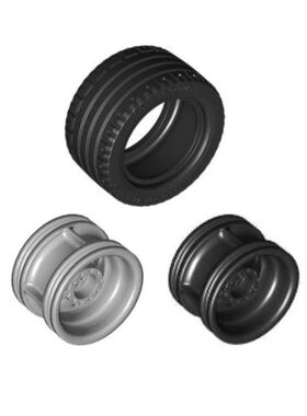 乐高4184286 44309 黑43.2x22轮胎56145 4297210 4299389 4284946