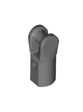 乐高/LEGO零配件 6397633 49755 深灰色 单侧铰链 连接件 23443