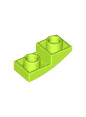 乐高/LEGO积木零件 6210413 24201 浅绿色 1x2 反向弧形件