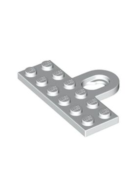 乐高/LEGO积木零件 6378415 78168 白色  2x6挂钩环孔 特殊板