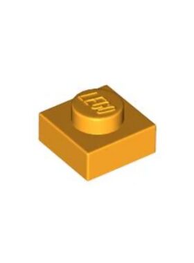 乐高/LEGO零件 6073040 3024 28554 30008 亮浅橙色 1x1 基础板