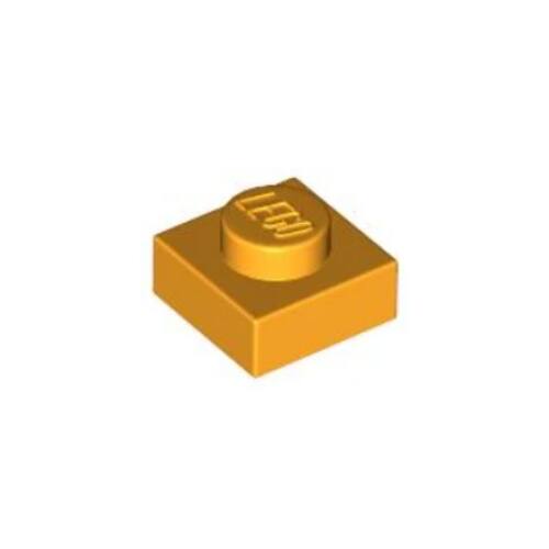 乐高/LEGO零件 6073040 3024 28554 30008 亮浅橙色 1x1 基础板