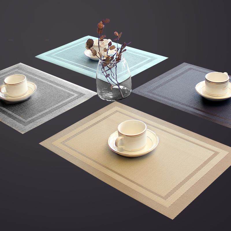 西餐垫隔热垫餐桌垫北欧防滑防烫碗垫PVC餐盘垫杯垫大号酒店家用