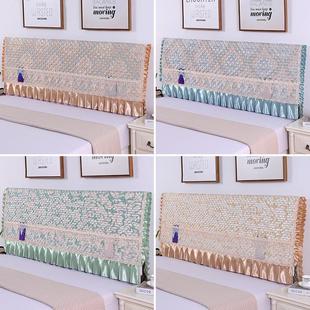 全包床头罩保护套防尘通用软包靠背罩床头套盖布1.51.822.2米