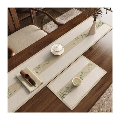 新品茶盘专用垫新中式茶几桌布古典中国风桌旗禅意茶席茶垫吸水茶