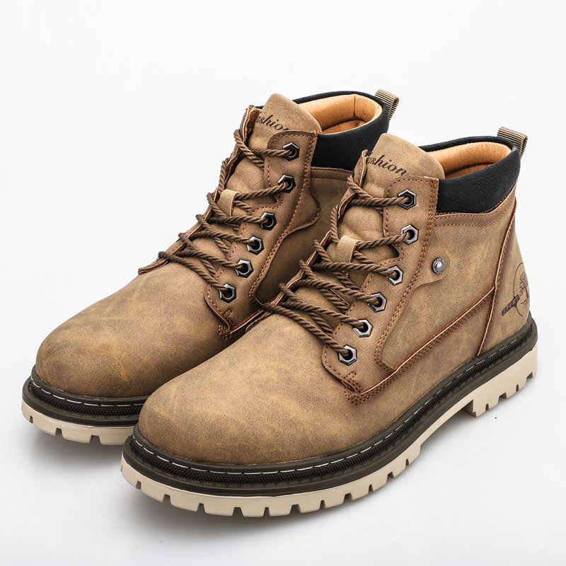 Winter Men's Boots Genuine Leather Boots Men's Warm