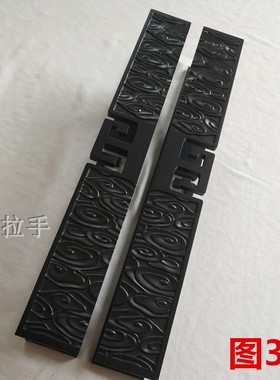中式仿古雕刻大门把手酒店会所木门玻璃门把手欧式豪华大拉手黑色