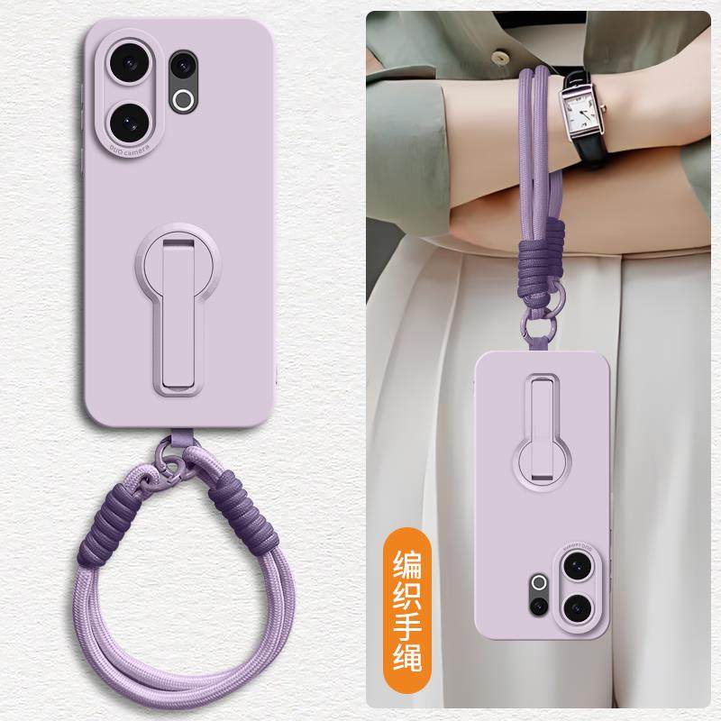 横竖双用支架适用vivoS30手机壳新款S30promini保护套s20全包防摔s19/18/17t腕带手绳16液态硅胶15软女外简约