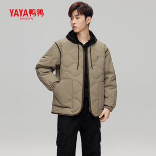 鸭鸭轻薄款羽绒服男2025新款秋简约时尚潮流青少年百搭外套男款