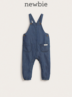 Newbie瑞典进口童装秋冬婴儿有机棉牛仔背带裤工装裤百搭舒适户外